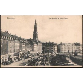 K&oslash;benhavn - Ved Stranden m. Nicolaj Taarn . u/n