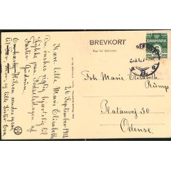 Kbenhavn - Amerikadamperen forlader Frihavnen.A.V