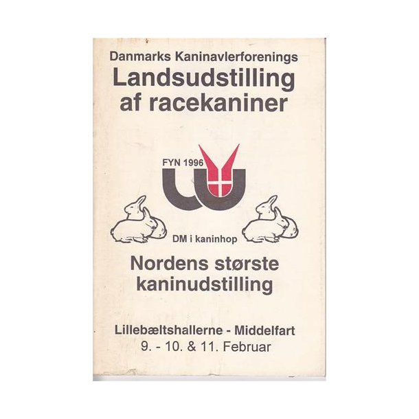 LU - 1996 - Danmarks Kaninavlerforening. Katalog.