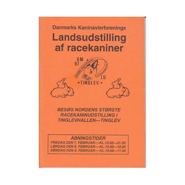LU - 1997 - Danmarks Kaninavlerforening. Katalog.