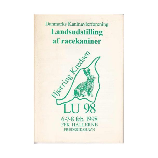 LU - 1998 - Danmarks Kaninavlerforening. Katalog.