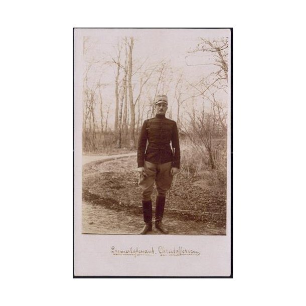 Fotokort Ukendt - Preimerl&oslash;jtnant Christoffersen.