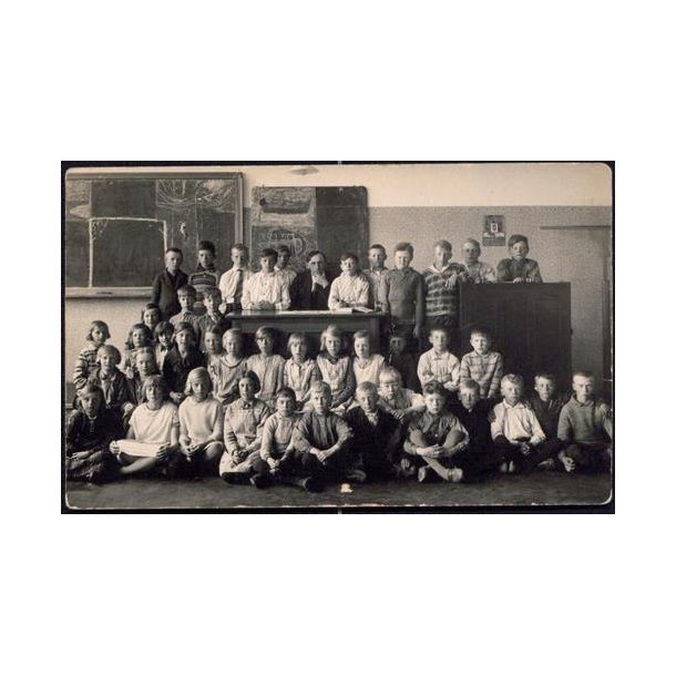 Fotokort Ukendt - Skoleklasse - Ubrugt