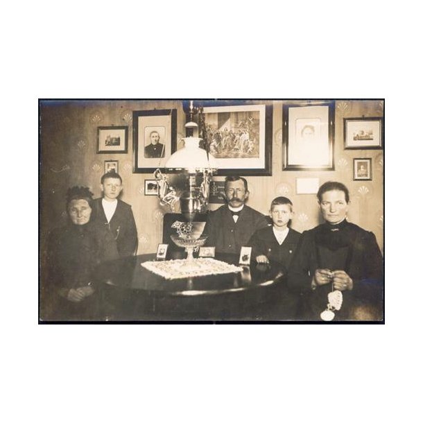 Fotokort Ukendt - Familien ? - Ubrugt