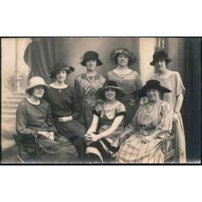 Fotokort Ukendt - Damer med Hatte - Ubrugt