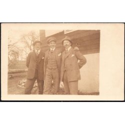 Fotokort Ukendt - Tre Herrer ? - Ubrugt