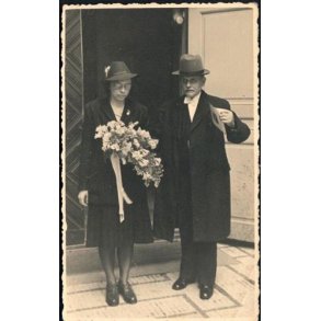 Fotokort Ukendt - Brudepar ? - Ubrugt