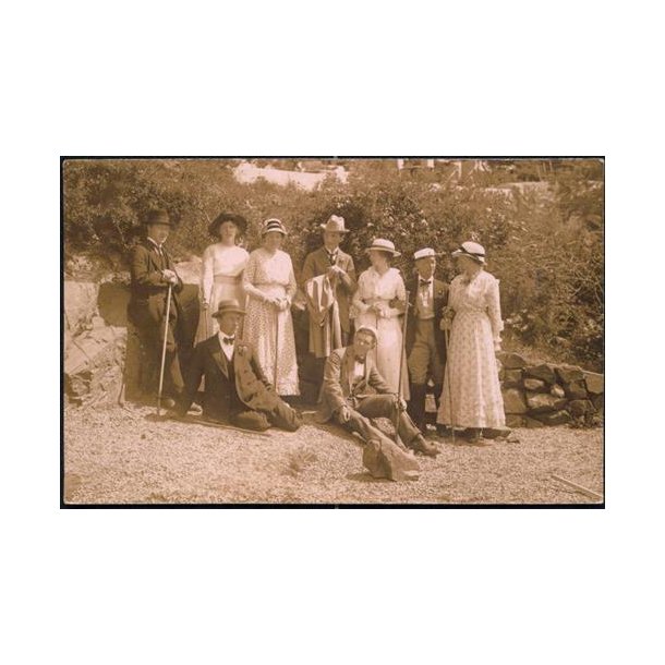 Fotokort Ukendt - Studenter m. Familie - Ubrugt