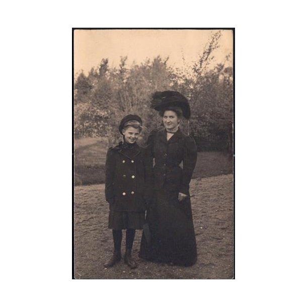 Fotokort Ukendt - Mor og Datter ? Brugt