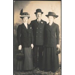 Fotokort Ukendt - Mathilde - Carl - Agnes - Brugt