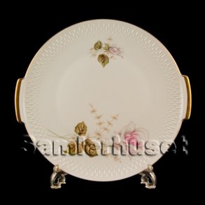 Edelstein Rose Kagefad Rundt 22 cm.