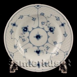 Bl�malet Tallerken Dyb 24 cm.