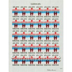 Færøerne Julemærkeark 1979