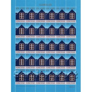 Færøerne Julemærkeark 1980