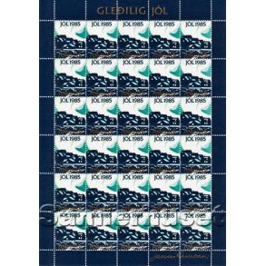 Færøerne Julemærkeark 1985