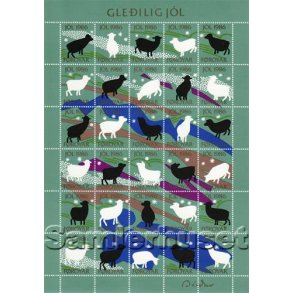 Færøerne Julemærkeark 1986