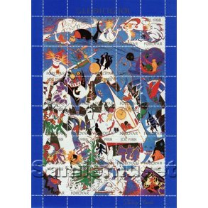 Færøerne Julemærkeark 1988