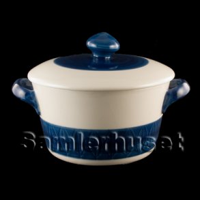 Blå Koka Skål m. ører.