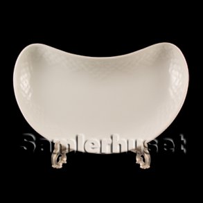 Elegance Hvid Tallerken Nyreformet