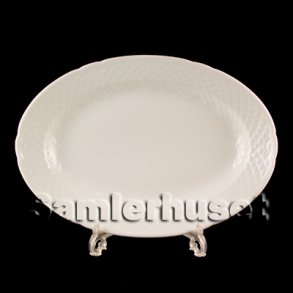 Elegance Hvid Stegefad 24½x17 cm.