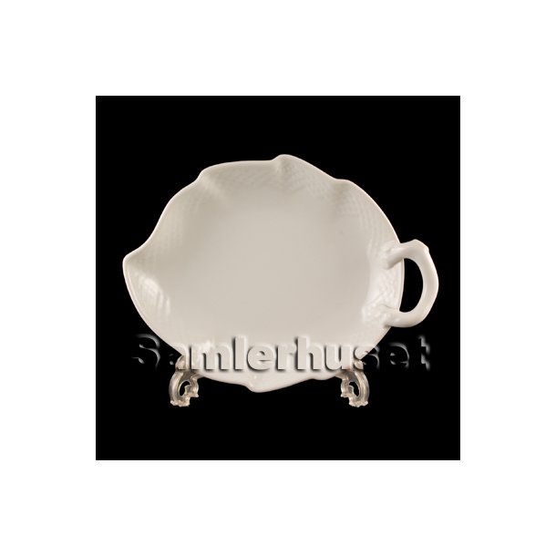 Elegance Hvid Kagefad Blad