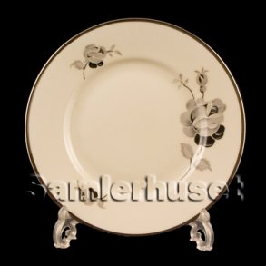 Sort Rose Kagetallerken 15 cm.