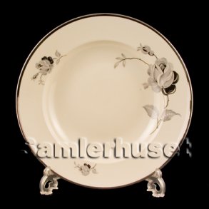 Sort Rose Tallerken Dyb 21 cm.