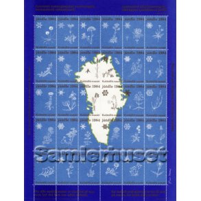 Grønland Julemærkeark 1984