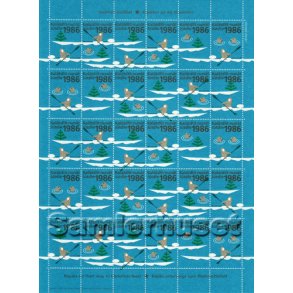 Grønland Julemærkeark 1986