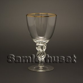 Lyngby Rdvinsglas. H:133 mm.