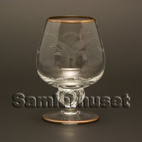 Lyngby Mge Cognacglas. H:85 mm. Nye glas.