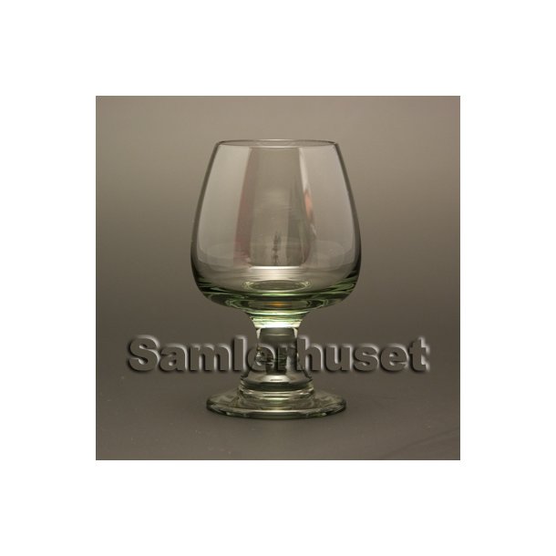 Almue, r&oslash;g Cognacglas. H:100 mm.