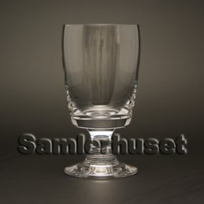 Almue, hvid Snapseglas. H:75 mm.