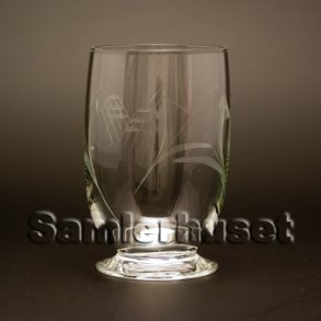 Bygholm Vandglas. H:90 mm.