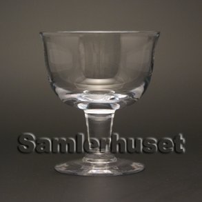 Hvid Klokke Dessertglas. H:113 mm.