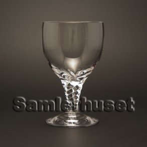 Amager Hvidvinsglas. H 11 cm.