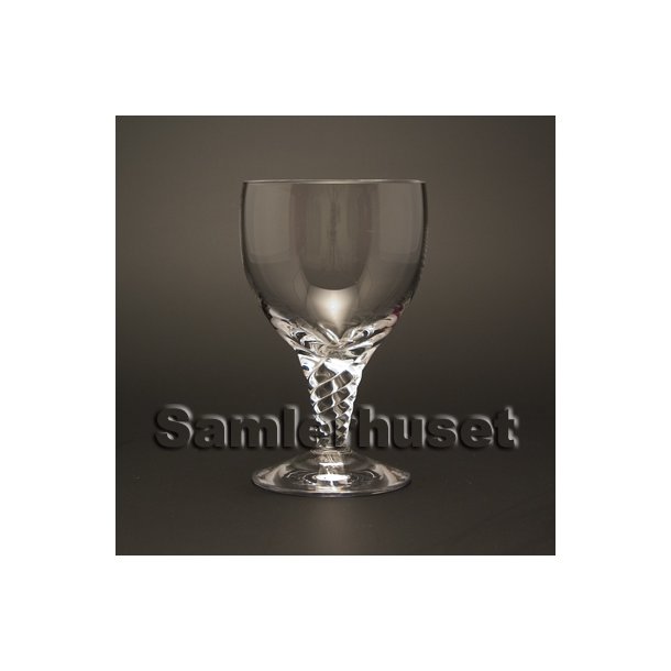 Amager Hvidvinsglas. H 11 cm.