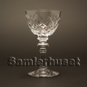 J�gersborg R�dvinsglas. H:140 mm.