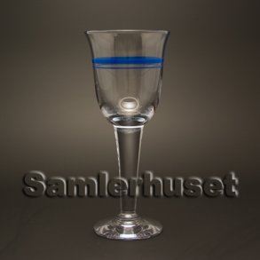 Bl klokke Hvidvinsglas. H:175 mm.