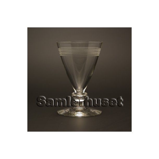 Bandholm R&oslash;dvinsglas. H:125 mm.