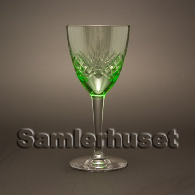 Distill Jakke vinkel Helga Hvidvinsglas, grøn. H:150 mm.