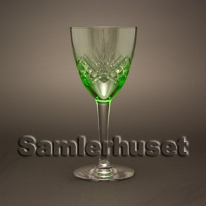 Helga Hvidvinsglas, grøn. H:150 mm.