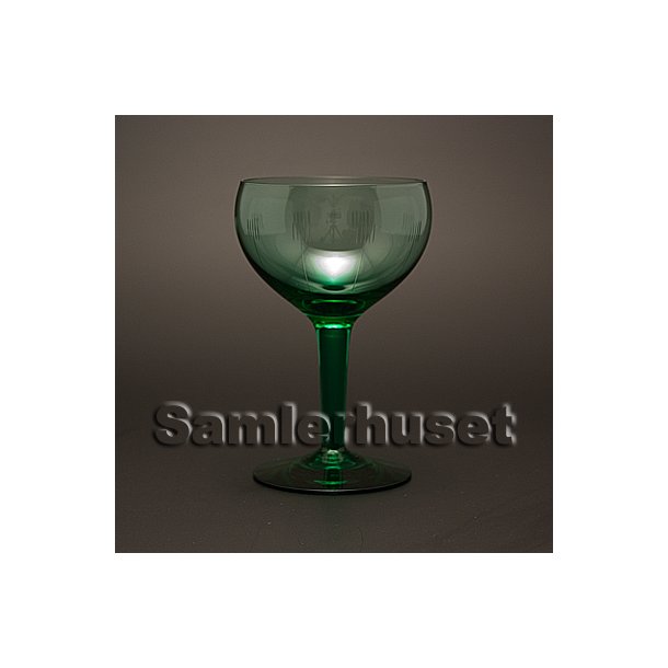 Vibeholm Hvidvinsglas, gr&oslash;n. H:115 mm.