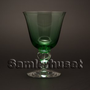 Gammelholm Hvidvinsglas grøn. H:115 mm.