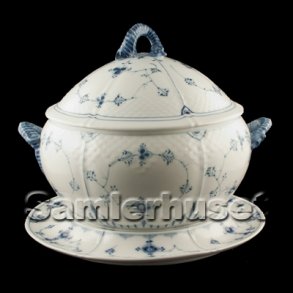 Bl�malet Terrin med l�g og underfad