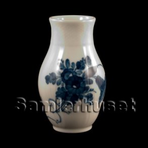 Blå Blomst Svejfet Vase