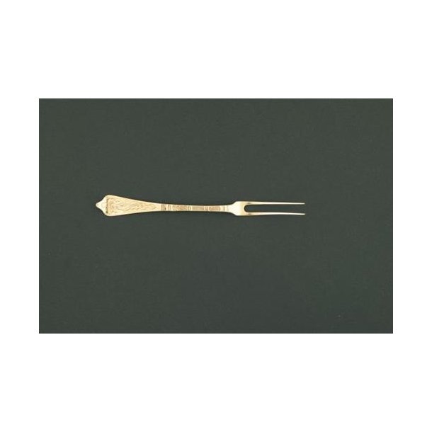 Antik Rokoko P&aring;l&aelig;gsgaffel, 17 cm.