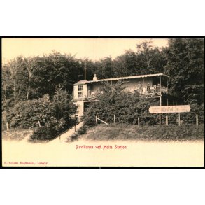 Pavillonen ved Holte Station - H. Schons Bogh. u/n