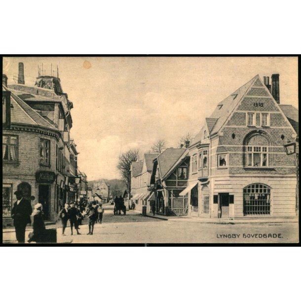 Lyngby - Hovedgade - H. Schous Bogh. u/n