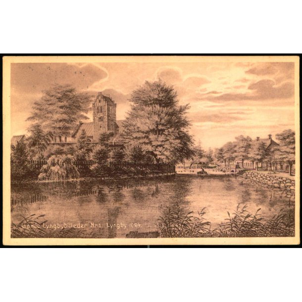 Gamle Lyngbybilleder Nr. 1 - Lyngby 1824 - C.G. Petersen 28215